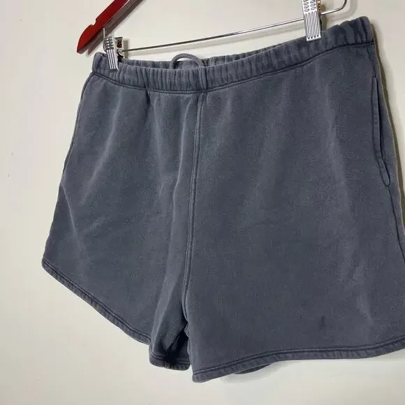 Joah Brown Fitted Sweat Shorts Gray Womens M/L - Picture 4 of 8